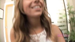 The girl is shown her boobs, but she sucks like a slut