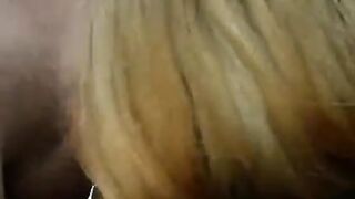 Babe fucked by a stranger in the snow right in the street