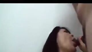 An adult Japanese man plays with his pussy using his fingers and a toy