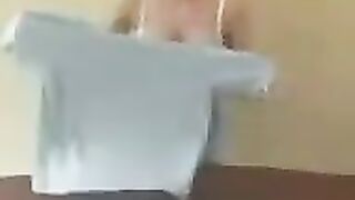 A chick with big milk teaches a master class on how to do it