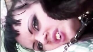 The guy roughly fucked her in her fur coat