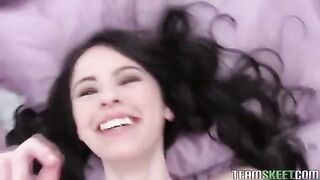 Amateur sex with a dark-haired girl you’ve never seen before