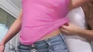 Girl with a pierced pussy, Cooney, licked the pussy of her girlfriend