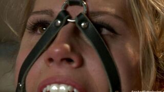 The man made a hard bondage for his slave girl