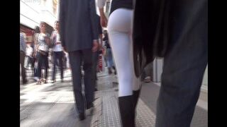 The juicy Argentine ass is being followed by the camera