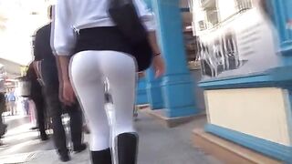 The juicy Argentine ass is being followed by the camera