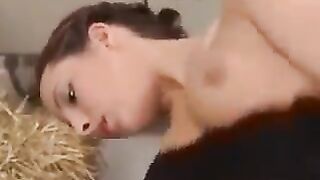 Brunette German mature gets her pussy creampied after hardcore sex
