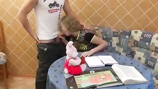 A schoolgirl let her classmate fuck her properly