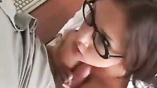 A secretary gets fucked by her boss in the hottest way ever