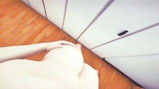 Chun-li's big tits are being massaged by a skilled hand
