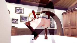 Jobless Reincarnation ZENITH GREYRAT loves to get fucked by huge cocks
