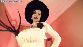Lady Dimitrescu fucks her man slave with Octokuro’s style