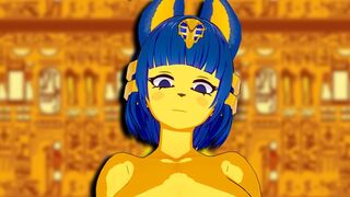 Hot Ankha girl riding a big cock in the new episode, a must-see!