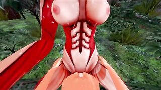 Attack on Titan Halloween Special featuring a steamy scene with Annie Archer