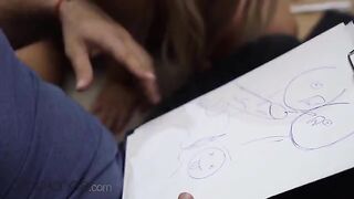 Lucky teacher fucked hard by cute student Lovita Fate in sensual scene