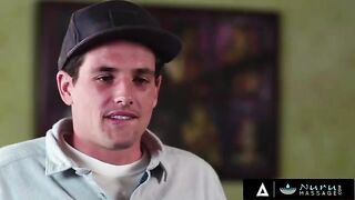 The man was asked to cum on the tits of a beauty goddess