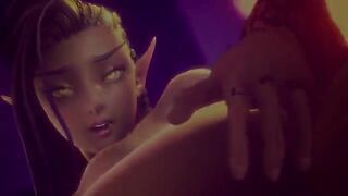 Hot Sex with Elaisha in 4K at 60FPS, an incredible 3D hentai game experience