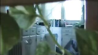 A married couple has sex while walking naked in their house