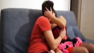 The girl has no boyfriend, so she has sex with her brother