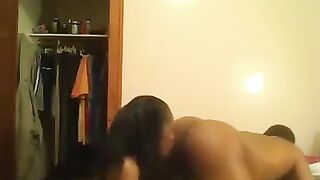 I punished the guy for disobedience with a strapon in bed