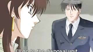 Hentai girl with big eyes captivates with her amazing blowjob skills