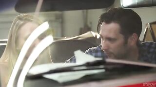 Red Convertible Car Sex with Passion and Intimacy Caught On Camera