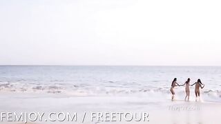 On the nudist beach, there was something to see