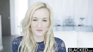 Fingered by a black man with a vibrator in her pussy