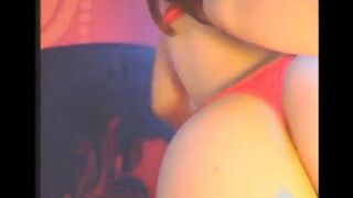 A girl fucks herself in all holes with a powerful vibrator
