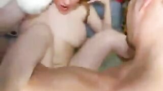 Young Russian slut Lena with huge boobs gets fucked hard