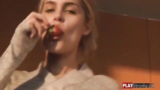 A girl got naked and sat on the dick in POV style