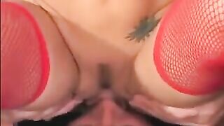 A chick in linen stockings sat on her face, showcasing intense passion