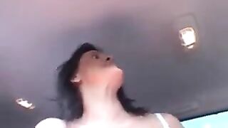 Three cool guys brought a prostitute to the forest and fucked her hard