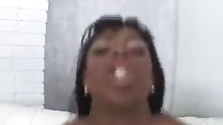A black woman gave a blowjob to her white friend