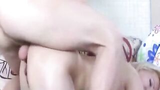 A deep anal sex with a mommy at her home