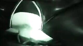 A hotwife fucks in a latex suit while her husband watches