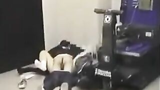 He lowered his pants and began to fuck girlfriend