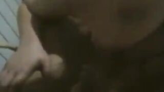 Busty BBW dances naked in front of her husband