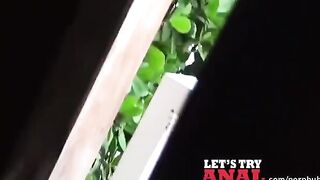 Redhead with cute bouncy tits gets fucked hard on camera