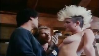 Hot group sex with guys and girls in a retro setting