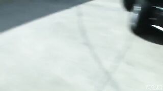 Blonde Blair Summers enjoys public sex on the parking lot