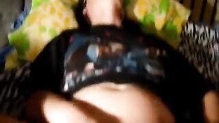 A cute little girl shows her narrow pussy on camera in a steamy homemade scene