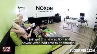 Fucking at work is really nice - watch this hot secretary in action!