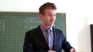 The teacher has sex with a bad student girl