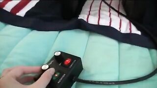 Vibrator causes three girls to have an intense sex experience