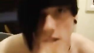 The guy really likes to swallow sperm, he has a lot of experience