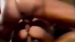 Sperm exchange through hands, a wild swinger group scene