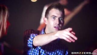 Skinny blonde teen gets fucked at a party and receives a cumshot
