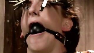 The poor girl was tied up and humiliated using a vibrator