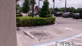 A young guy is having sex with an unfamiliar pretty girl